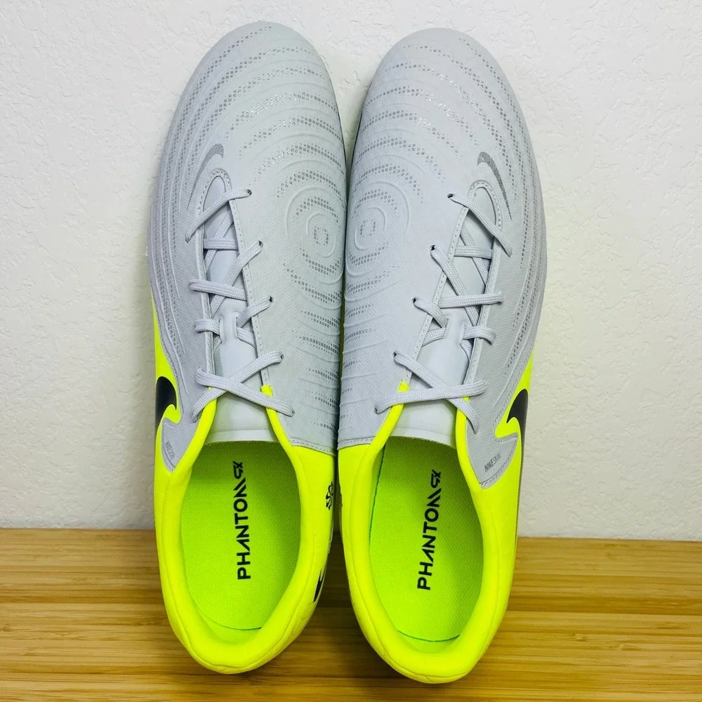 NIKE‎ PHANTOM GX II ACADEMY FG/MG Size 13 Men's Soccer Shoes Silver FD6723-003
